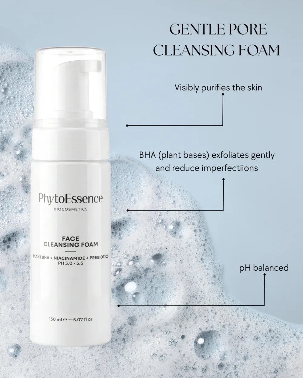 Пяна за лице BHA + Prebiotics